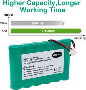 Batería NiMH <span class=keywords><strong>de</strong></span> 7.2V 3700mAh 300-03866 LCP500-4B para Sistemas <span class=keywords><strong>de</strong></span> <span class=keywords><strong>Alarma</strong></span> Lynx 5100 5200 5210 Lynx Touch 7000, Batería NiMH <span class=keywords><strong>de</strong></span> 7.2V - Product Image 2