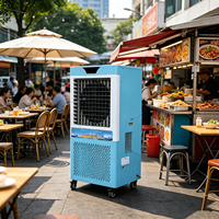Unité de climatisation mobile haute capacité avec compresseur, sans installation requise, refroidissement rapide pour les grandes surfaces intérieures/extérieures