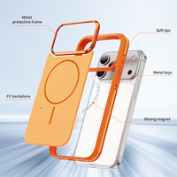 Funda Protectora Magnética Resistente para iPhone 16 17 18 ProMax, Carga Estable, Funciona con Banco de Energía, Tarjetero, Soporte para Teléfono