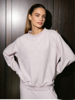 Sweat-shirt à col montant incontournable 2026 pour femmes et adolescentes, coupe oversize courte, manches longues, style décontracté, mode hiver