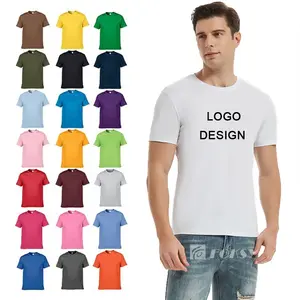 Alta qualidade fábrica preço logotipo impressão 100% algodão ou poliéster t-shirt personalizada