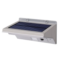 Lampe solaire extérieure murale en acier inoxydable avec détecteur de mouvement LED 3000K pour jardin, cour, villa, clôture, éclairage de rue, garantie 2 ans