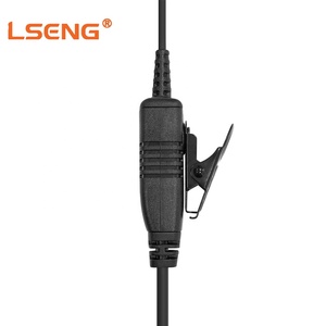 Auricular LSENG para Walkie Talkie, Tubo Acústico, Micrófono PTT, Gancho Giratorio en Forma de C Antideslizante, 2 Pines para Kenwood <span class=keywords><strong>Baofeng</strong></span> - Product Image 2