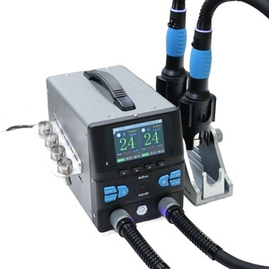 Estación <span class=keywords><strong>de</strong></span> Retrabajo <span class=keywords><strong>de</strong></span> Aire Caliente <span class=keywords><strong>de</strong></span> Doble Estación H414D, Operación Simultánea <span class=keywords><strong>con</strong></span> Doble <span class=keywords><strong>Pistola</strong></span>, Desoldadura <span class=keywords><strong>de</strong></span> Precisión para Componentes BGA y <span class=keywords><strong>SMD</strong></span> - Product Image 4