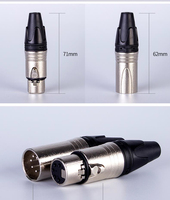 Connecteurs XLR de type soudable de haute qualité, fiches mâles et prises femelles, connecteurs de câble audio, microphone, prise audio XLR 3-5 broches