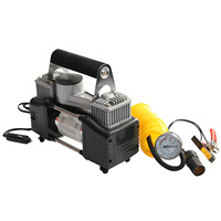 Compresseur d'Air Électrique Portable 150 PSI, Gonfleur de Pneus Métallique, Kit de Réparation de Pneus pour Voiture, Pompe à Air Portable pour Pneus de Voiture