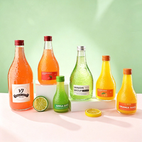 Bouteilles en verre transparent pour boissons alcoolisées 100ml 250ml 500ml – Meilleures ventes – Emballage pour jus et eau – Bouteille en verre flint