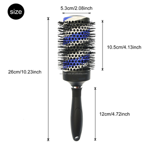 Nhãn Hiệu Riêng Nhựa Dài Xử Lý Nylon Pins Dòng Đôi Thay Đổi Màu Sắc Nhôm Thùng Gốm Bàn Chải Tóc - Product Image 4