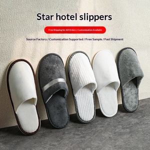 Chaussons jetables à bout fermé antidérapants <span class=keywords><strong>et</strong></span> épaissis pour hôtels, maisons d'hôtes, voyages, salons de beauté <span class=keywords><strong>et</strong></span> usage domestique toutes saisons - Product Image 1