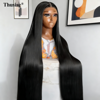 Venta al por mayor Raw Vietnamita Cabello Humano Hueso Recto Pelucas HD Encaje Frontal Peluca de Cabello Humano Glueless Hueso Recto Pelucas para Mujeres Negras