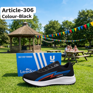 Zapatillas Deportivas Negras de Malla con Cordones, Transpirables, Ligeras, Antideslizantes, para Correr y Caminar - Product Image 1