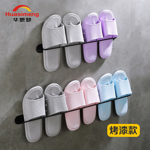 Huasimeng Towel <b>Rack</b> <b>Wall</b> Mounted No Drill Bathroom Organizer Durable Multi Purpose - Product Image 4