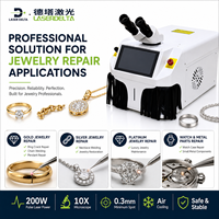 Soudeuse laser de table LaserDelta 200W refroidie par air avec autofocus CCD pour la réparation de bijoux en or et en argent