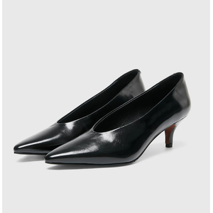 <span class=keywords><strong>Scarpe</strong></span> Classiche da Donna con <span class=keywords><strong>Tacco</strong></span> <span class=keywords><strong>Basso</strong></span>, Punta Affusolata, in Pelle di Cavallo, Rosse per Matrimonio - Product Image 5