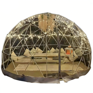 투명 지오데식 돔 텐트, 투명 PVC 모던 럭셔리 4계절 글램핑 버블 텐트 (야외 식사, 호텔 및 이벤트용) - Product Image 1
