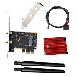 ไตรแบนด์6Ghz Intel <span class=keywords><strong>AX210</strong></span> 5374Mbps Wi-Fi <span class=keywords><strong>6E</strong></span>,สำหรับ BT 5.2 PCIE การ์ดเครือข่ายไร้สายอะแดปเตอร์802.11AX 2.4G/5GHz WiFi การ์ดพีซี - Product Image 5