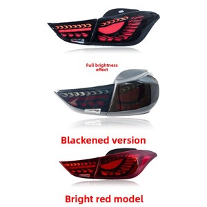 2012-2016 For Hyundai Elantra Tail <b>Light</b> Assembly Modification <b>Dragon</b> Scale Style LED Rear Tail <b>Lights</b> Flowing Turn Signals - Product Image 6