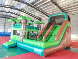 <span class=keywords><strong>Castillo</strong></span> Inflable Comercial con Tobogán de Palmera Tropical, Certificado CE, <span class=keywords><strong>para</strong></span> Niños, Alquiler <span class=keywords><strong>para</strong></span> Eventos al Aire Libre - Product Image 3