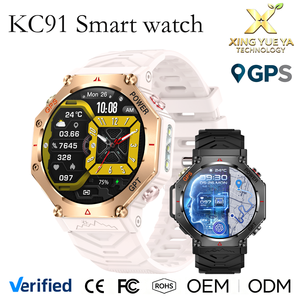 นาฬิกาสมาร์ทวอทช์ KC91 รุ่น Round รองรับการโทรผ่านบลูทูธ หน้าจอ 1.39 นิ้ว แบตเตอรี่ 530mAh ใช้งานได้นาน 3ATM ตรวจวัดสุขภาพ GPS นาฬิกาออกกำลังกาย สำหรับขายส่ง - Product Image 1