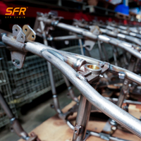 Cadre de moto en acier au carbone SFR pour Harley Softail Deluxe 2005-2007 1450cc, remplacement personnalisé de pièces détachées OEM
