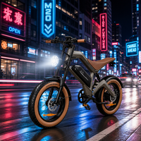 Vélo électrique à pneus larges M20 750W 48V 15.6Ah, VTT, stock USA EU UK, vélo tout-terrain, 7 vitesses, vente en gros OEM ODM PRO