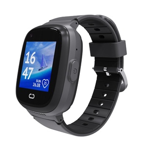 Montre connectée avec écran tactile, moniteur de fréquence cardiaque, bracelet en silicone, design rectangulaire, boucle à ardillon, tracker de fitness unisexe - Product Image 1