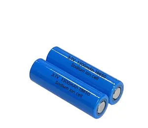 Fábrica por atacado SIB 1500mah 1300mah 3.1V Sódio Ion Bateria 3000 Ciclos 18650 Na Bateria Ion