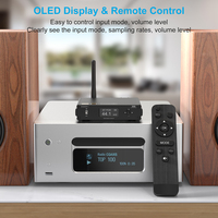 Lavaudio DS600 + USB ES9038Q2M HiFi DAC Décodeur de bureau Pré-amplificateur avec aptX-LL/HD & LDAC Bluetooth 5.0 Récepteurs Audio
