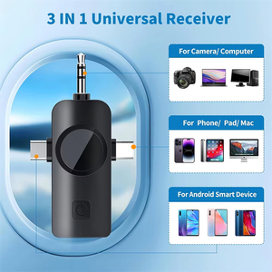 F11-2 Nouveau Modèle 2 Micros 3 en 1 Microphone Cravate sans Fil pour <span class=keywords><strong>Enregistrement</strong></span> Vidéo sur Téléphone Portable et Interviews - Product Image 4