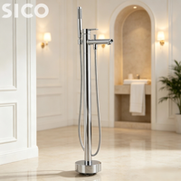 Robinet de baignoire sur pied SLCO, mitigeur de douche autoportant pour salle de bain