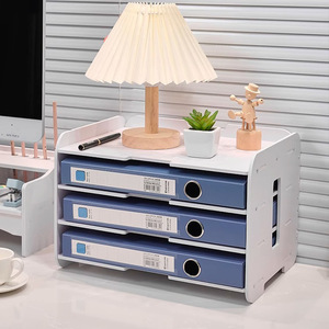 Organizador de Oficina, Archivador de 5 Niveles, Almacenamiento de Documentos de Escritorio, Soporte para Carpetas A4, Tipo Vertical, Forma Rectangular - Product Image 1