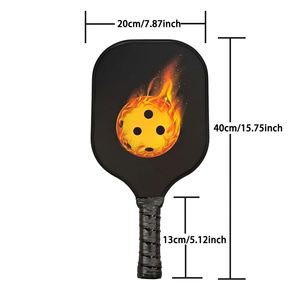 ไม้พายพิคเคิลบอลไฟเบอร์กลาสพร้อมโลโก้แบบกำหนดเอง - Product Image 2
