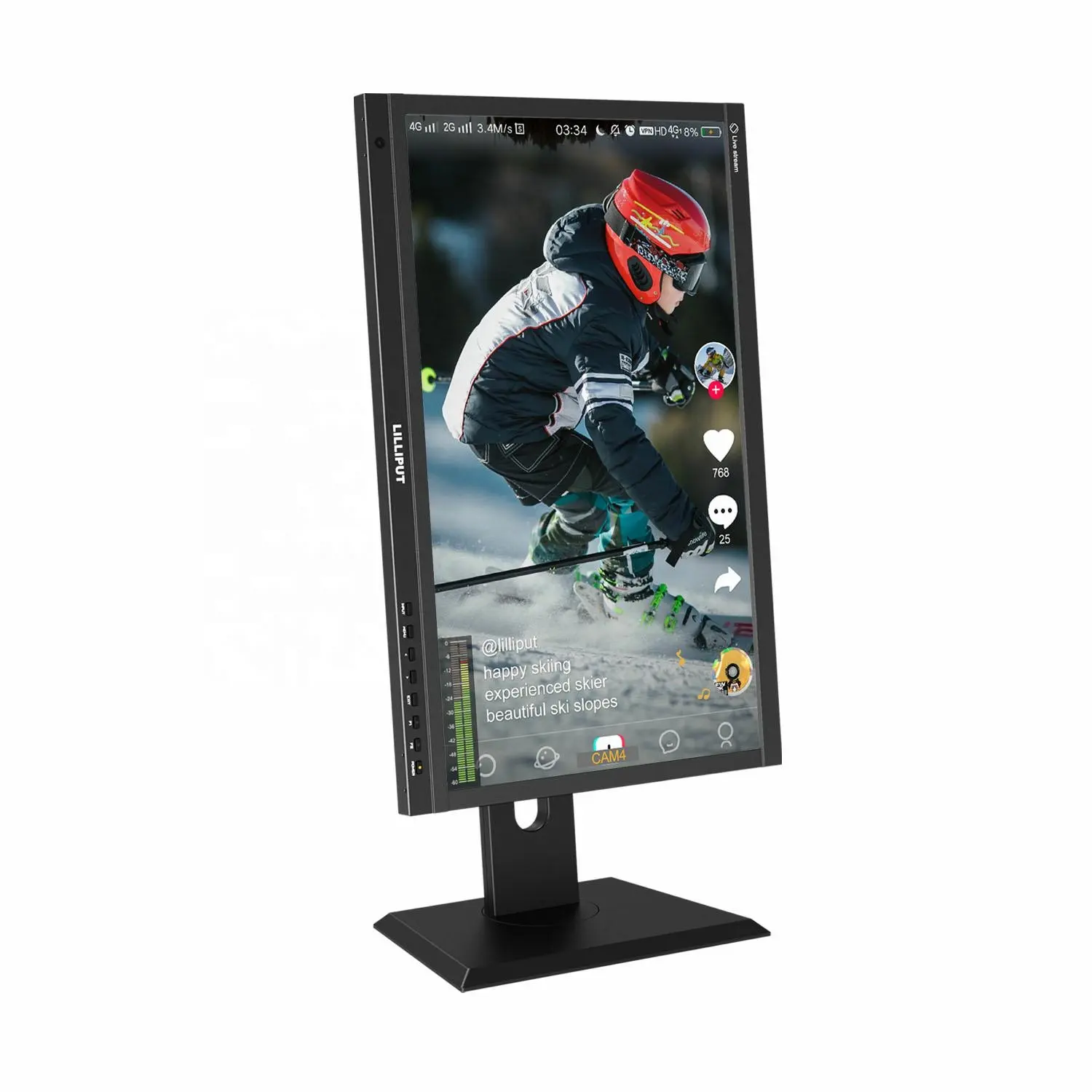LILLIPUT PVM220S Full HD 21.5 inch Quad Split Multiview Monitor with SDI  HDMI  USB type C  used for PGM live streaming
