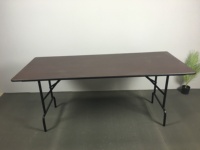 Table de salle à manger en bois de style bibliothèque, design traditionnel, pliable et facile à assembler pour usage commercial