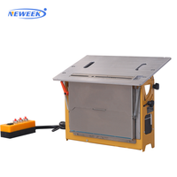 NEWEEK scie à panneau de table de précision de bureau de levage électrique pour le travail du bois scie à table coulissante sans poussière