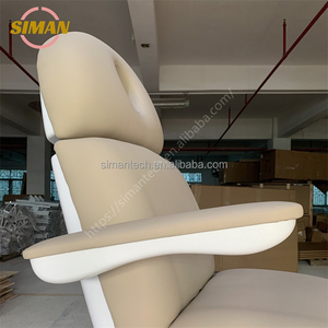 シマンまつげエクステ用モダンホワイトビューティーベッドチェア電動調整式現代風日本製折りたたみ式PVCマッサージテーブルカバー - Product Image 5