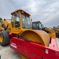 Compacteur vibrant d'occasion DYNAPAC CA510D à effet de compactage uniforme et système de transport antidérapant pour la remise en état des terres et la compactation de la terre