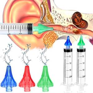 Irrigateur de nettoyage des oreilles et du nez pour enfants adultes jetables en stock transfrontalier avec aspirateur nasal à buse verte de 20ml - Product Image 3