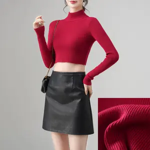 Gran oferta, suéter coreano de primavera tejido personalizado, suéter corto, suéter de moda