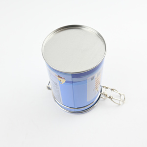 Boîte cylindrique rectangulaire en fer blanc avec anse métallique, logo personnalisé, hermétique, qualité alimentaire, pour emballage de compléments nutritionnels, bonbons et snacks - Product Image 6