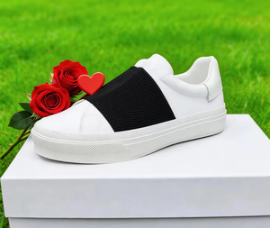 Chaussures de sport pour hommes de luxe blanches de qualité supérieure - Marque de chaussures de sport pour hommes en cuir véritable Walking Style GC - Product Image 1