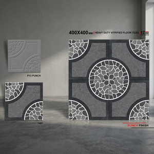 Carreaux de sol extérieurs décoratifs en porcelaine émaillée numérique effet pierre espagnole 40x40cm, 12mm d'épaisseur - Product Image 6