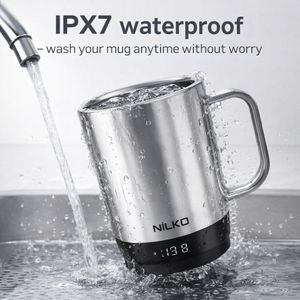 Mug à café expresso pour entreprise avec coffret cadeau, <span class=keywords><strong>thermos</strong></span> intelligent à chauffage automatique, portable, avec contrôle de la température - Product Image 3