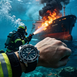 นาฬิกาดำน้ำ GRAMIN <span class=keywords><strong>Descent</strong></span> Mk3i สำหรับดำน้ำแบบ Freedive, แบตเตอรี่ใช้งานได้ยาวนาน โหมด Nitrox  หน้าปัด DLC ไทเทเนียม สมาร์ทวอทช์ดำน้ำ - Product Image 2