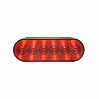 Feu arrière LED ovale 6 pouces version ECO, montage à œillet, STOP/FEU ARRIÈRE/CLIGNOTANT, montage en surface, pour camion et remorque, homologué DOT/SAE/FMVSS108