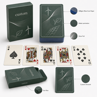 Cartes à jouer promotionnelles écologiques personnalisées avec emballage en boîte sur mesure pour événements B2B, cadeaux et activation en vente au détail
