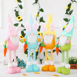 Nueva gran oferta muñeca de conejo estirable de tela de Pascua para decoración de vacaciones de fiesta en casa - Product Image 1