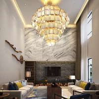 Nouvelle Offre Spéciale villa moderne salon escalier grand lustre hall d'hôtel suspension de luxe