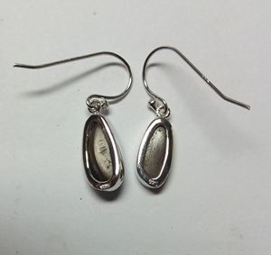 Boucles d'oreille plaqué argent, boucles d'oreille en pierre précieuse, luxueux, couleur opale, artisanat, livraison gratuite - Product Image 3