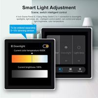 Panneau de Scène Intelligent Tuya 4 Pouces 2025 avec Interrupteur Relais 3 Gangs et Écran OLED 2-en-1, Contrôle WiFi/Zigbee via Application Tuya/Smart Life